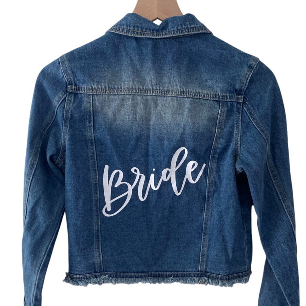 “Bride” Jean Jacket Bachelorette Party Engagement